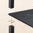 64.2'' Black Led Dimmable Column Floor Lamp With Shelves