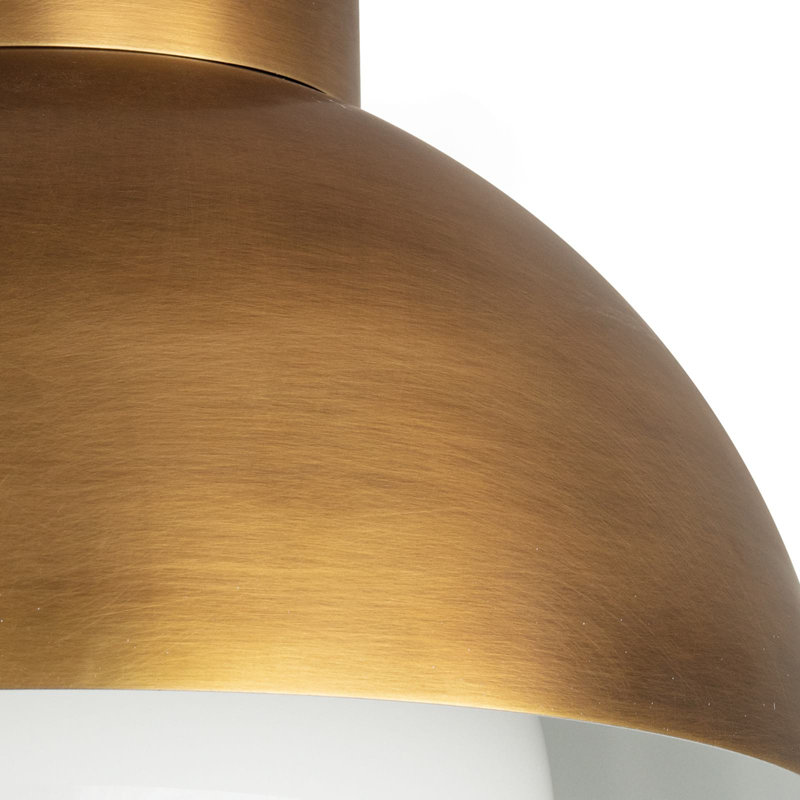 Montreux 1 - Light Flush Mount, Natural Brass