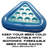 GoPong Pool Pong Rack Floating Beer Pong Set, Includes 2 Rafts and 3 Pong Balls, Blue