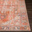 Mags Machine Washable Oriental Brick Red/Orange Area Rug-368045900