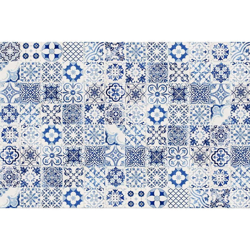 Miera Blue Rug, Runner 80 x 300 cm