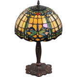 Dragonfly Trellis Metal Table Lamp