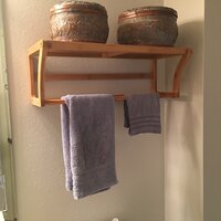 Bay Isle Home Larock Accent Shelf with Towel Bar & Reviews