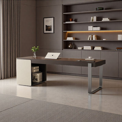 Italian Minimalist Desk with Wireless Charging