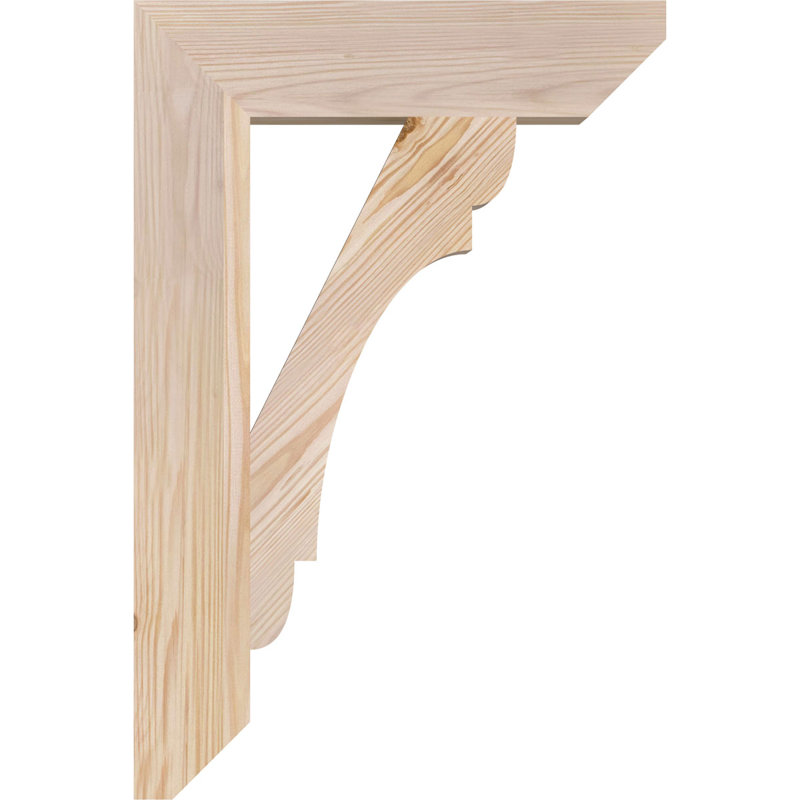 Support latté 3 1/2 "x P 16" x H 24 ", sapin Douglas, Douglas (lisse), H 24 po x l 3,5 po x P 16 po