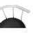 2 Contemporary , Swivel, Grey Metal Base, Black Leather Look Seat, Modern Design 2Pcs Swivel Bar Height, Material, Stylish