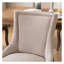 Ensemble de 2 chaises de salle à manger A&A Furniture, tissu beige avec pieds en bois massif et tête de clou en bronze, chaises de cuisine confortables à haut dossier-649508388-649508390