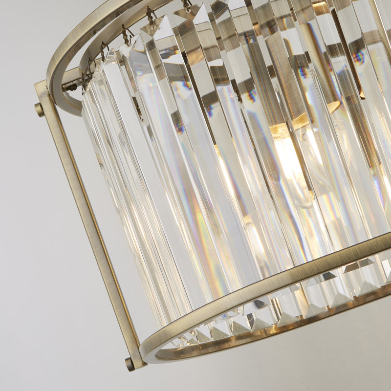 Amya 5-Light Kitchen Island Chandelier, Antique Brass
