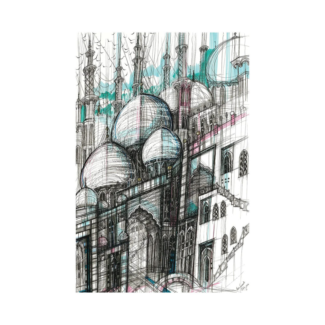The Sheikh Zayed Mosque. Abu Dhabi by Maria Susarenko - Wrapped Canvas Painting