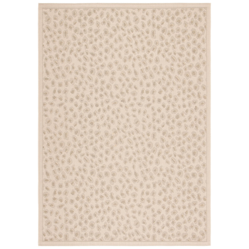 Tapis intérieur / extérieur tissé à la machine Hughie , Rectangle 2 pi 7 po x 5 pi
