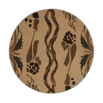 Tapis d'intérieur et d'extérieur brun Nature