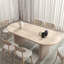 Table de salle à manger extensible de 63 à 79 po Kristalee-1956220082-1956220083