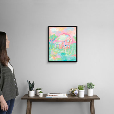 " Sherbet Cottage " by Jessica Mingo Painting Print