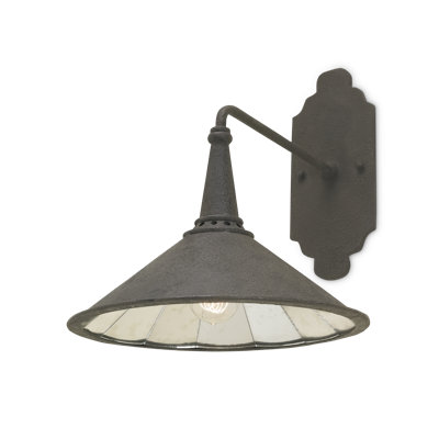 Manuscript Wrought Iron Candle Wall Light