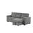 Maslynn 3-Piece Reversible Corduroy Pull-Out Sleeper Sectional with Storage -97561014
