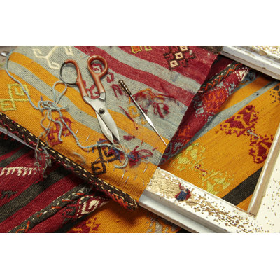 Rug Repairing Process by SafakOguz - Wrapped Canvas Print