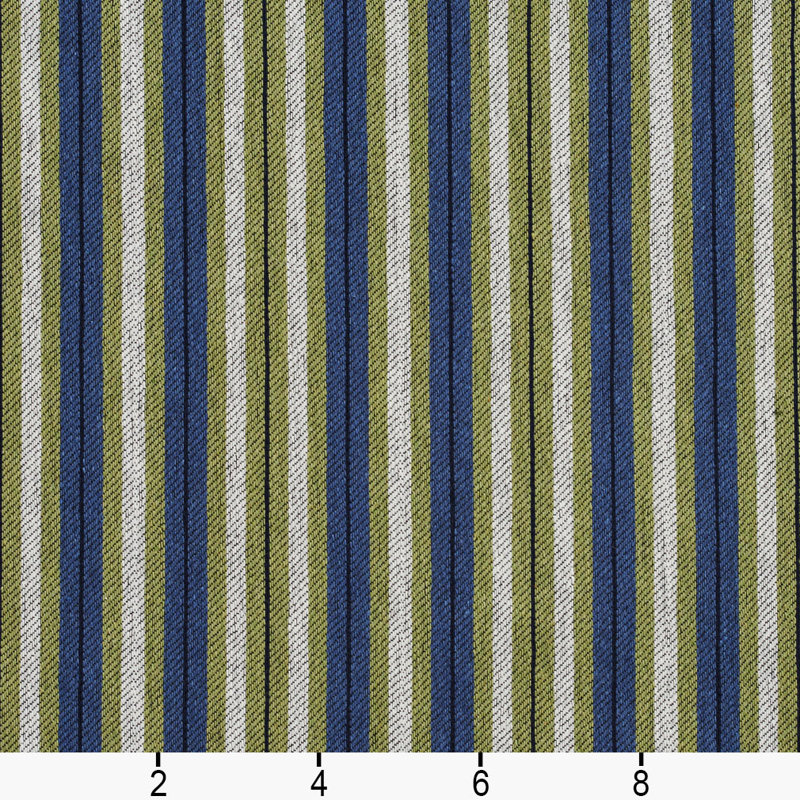 Tissu texturé rayé, Vert
