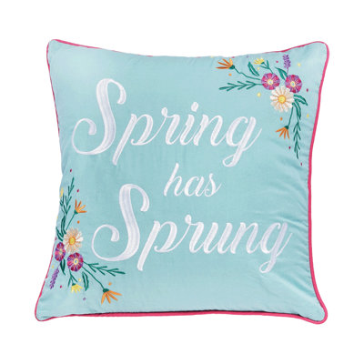 Spring has Spring Throw Pillow
