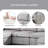 Upholstered U-Shaped Sectional with Ottoman Reversible-174562095