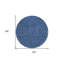 Tapis intérieur lavable à pois 8 po