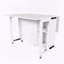Table d'appoint pliable 3 en 1 avec 4 tablettes de rangement, table de salle à manger extensible de 41 pouces-877275395