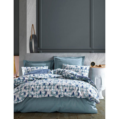 Cotton Geometric Shapes Duvet Cover
