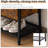 Vintage Industrial Metal Mesh Shoe Storage Bench