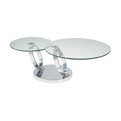 Extendable Pedestal Coffee Table by Orren Ellis