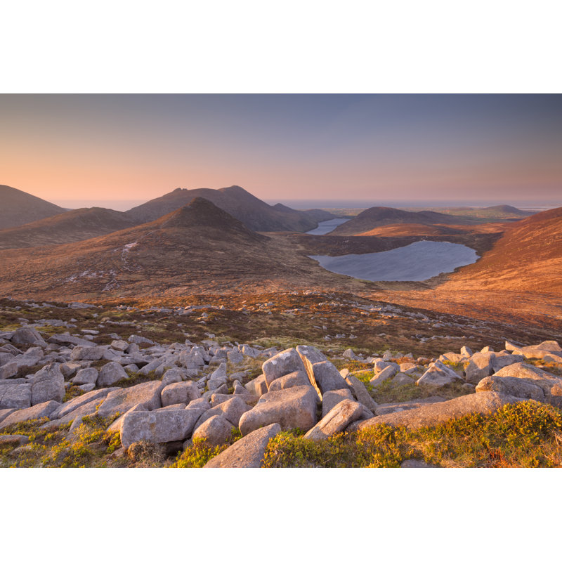 Sunrise Over Mourne Mountains by Sara_winter - Wrapped Canvas Print, 30cm H x 46cm W x 3.8cm D