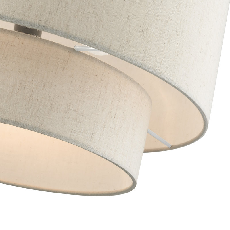 Lustre tambour 3 lumières Cruce, Bronze anglais