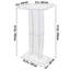 Podium en acrylique, support de 47 po en acrylique transparent avec large surface de lecture et tablette de rangement, acrylique transparent Pulpits sur pied pour école de bureau-91083748