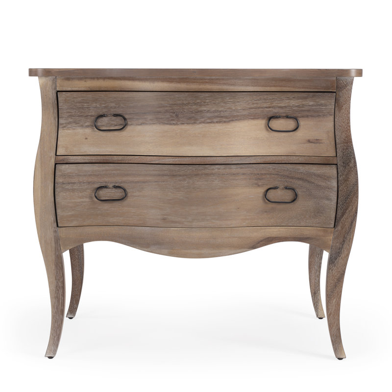 Easterbrook 2 Drawer Accent Chest, Natural Mango