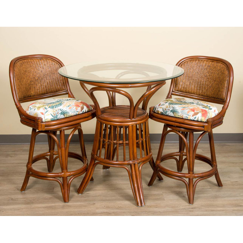 Tabouret pivotant Daquante, Tabouret de comptoir (siège d’une hauteur de 24, Terre de Sienne