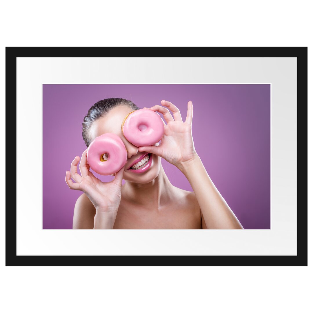 Gerahmtes Poster Lustige Donuts