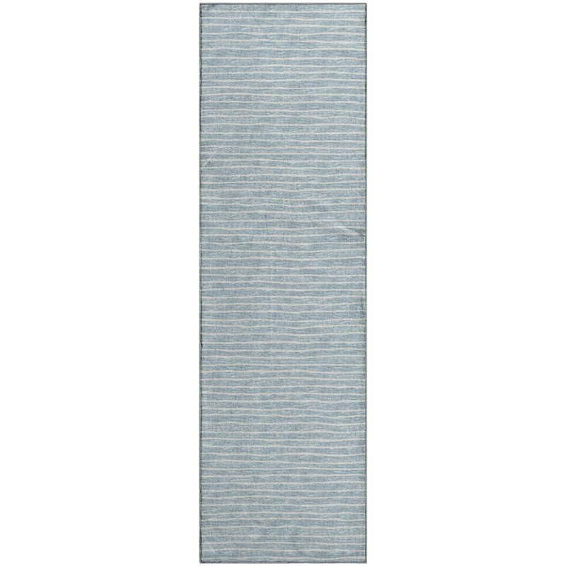 Premium Machine Washable Vaseem AMF138 Sky Rug, Runner 2'3" x 7'6"