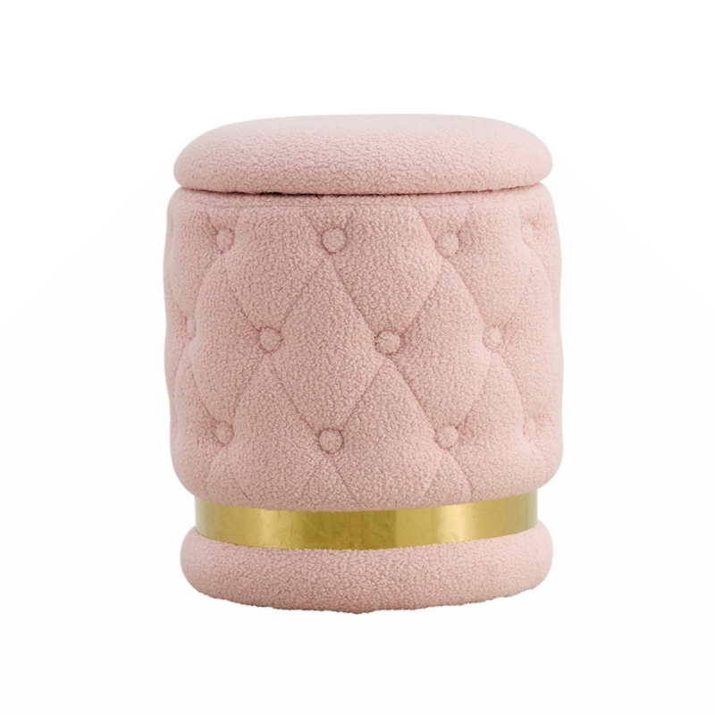 Repose-pieds avec rangement 14,56 po Ehman, Rose