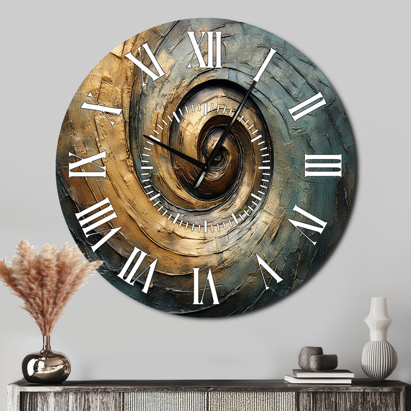 Horloge murale tourbillon blanc, Surdimensionné
