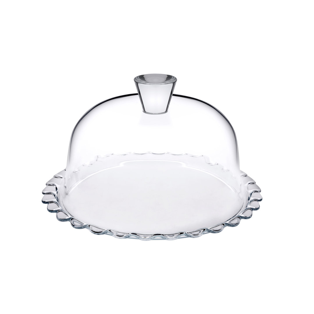 Excelsa Cake stand Patisserie - Pasabahce glass 26,4x17x26,4 cm transparent