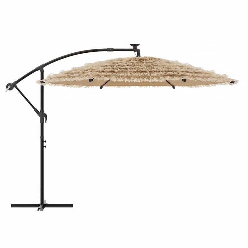 Parasol de jardin WALPLUS avec poteau en acier brun 269 x 269 x 235 cm