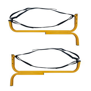 Kayak Storage Hooks - Wall-Mounted Storage Rack with 110lb Capacity, Orange by Rad Sportz (Set of 2)