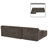 Modern Minimalist L-Shaped Chenille Upholstered Sectional Sofa with Storage Pockets and Three Pillows-1336592654-1336592640