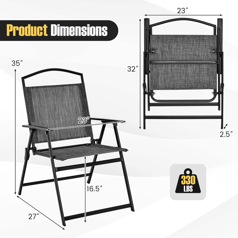 Ensemble de chaises pliantes Mariyonna