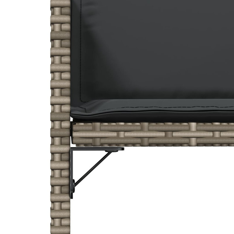 Fauteuil de patio avec coussins 4 pièces Latitude Run® Latitude