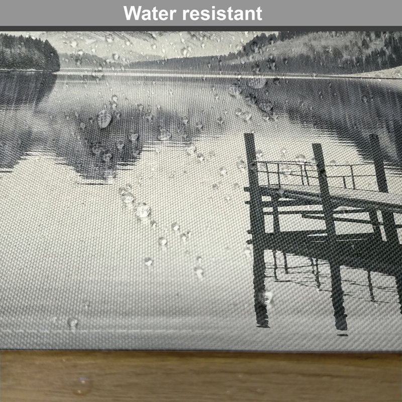 Yellow and Grey Mandala Mountain Polyester Placemats Set of 4