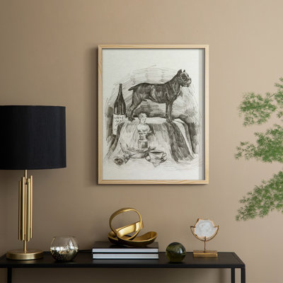 A Gentleman I Framed Print - Solid Wood