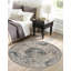 Tapis oriental bleu foncé, beige, ivoire et gris Arkeen-612710070