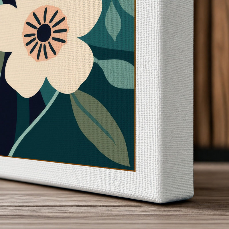 Blooming Botanica Botanical - Wrapped Canvas, 18x12 - 45.7 x 30.5 cm, White Border