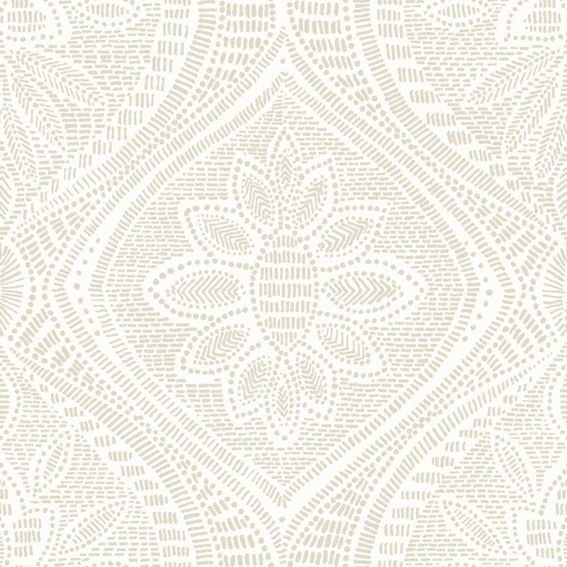 Floral Wallpaper Double Roll, Gray