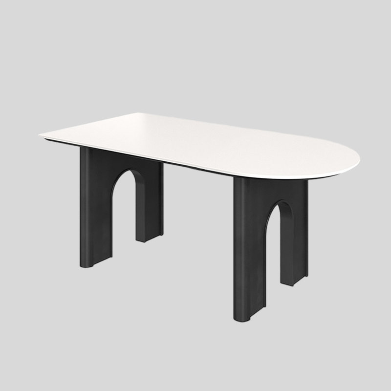 Inderpreet Solid Wood Base Dining Table, 31.5" W x 62.99" L