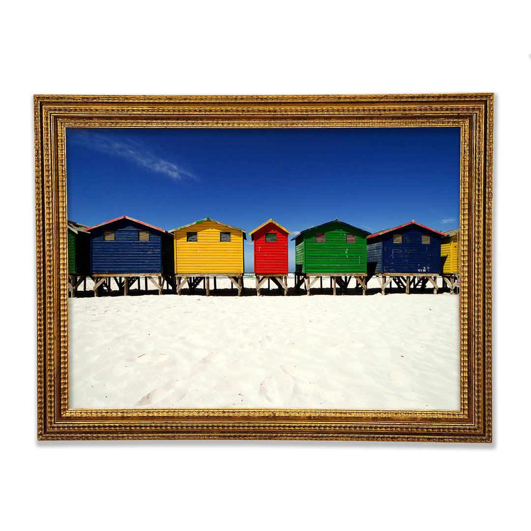 Gerahmtes Poster Beach Hut Skies